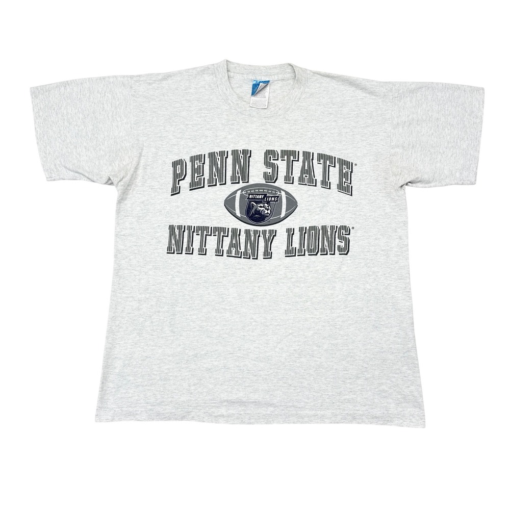 Vintage 90s Penn State Nittany Lions Football Shirt Size Large Single Stitch